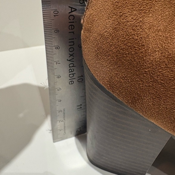 Women’s Brown Suede Ankle Boots – Block Heel – Size US 7 - Picture 9 of 9